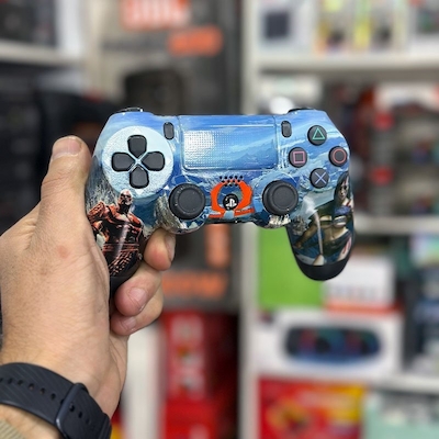 دسته بی سیم پلی استیشن 4 های کپی طرح God Of War خدای جنگ