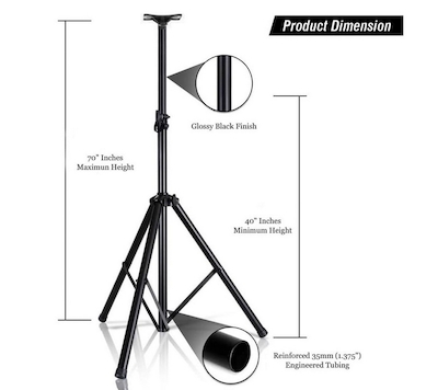 استند سه پایه اسپیکر مدل SPS-502M