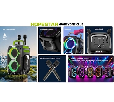 اسپیکر قابل حمل هوپ استار 650 وات PARTYONE CLUB